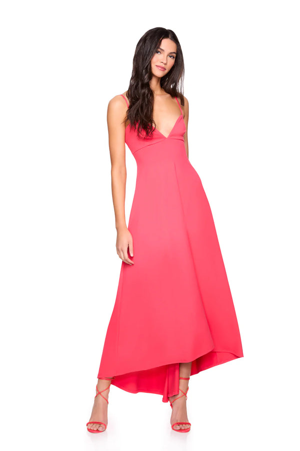 Sweetheart String High Low Dress - Watermelon