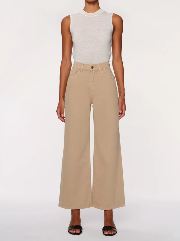 Hepburn Wide Leg High Rise Ankle Jeans