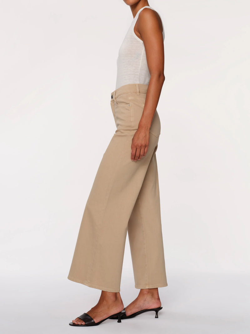 Hepburn Wide Leg High Rise Ankle Jeans