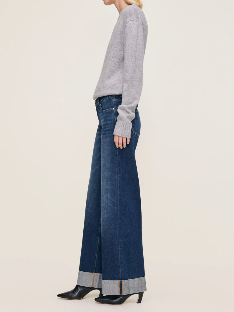 Hepburn Wide Leg Mid Rise 32" Jeans