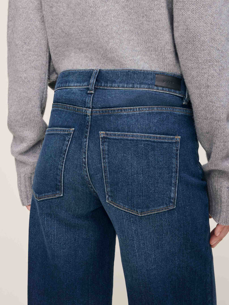 Hepburn Wide Leg Mid Rise 32" Jeans
