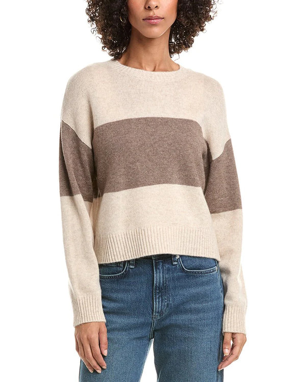 Cashmere Blend Crew Neck Sweater