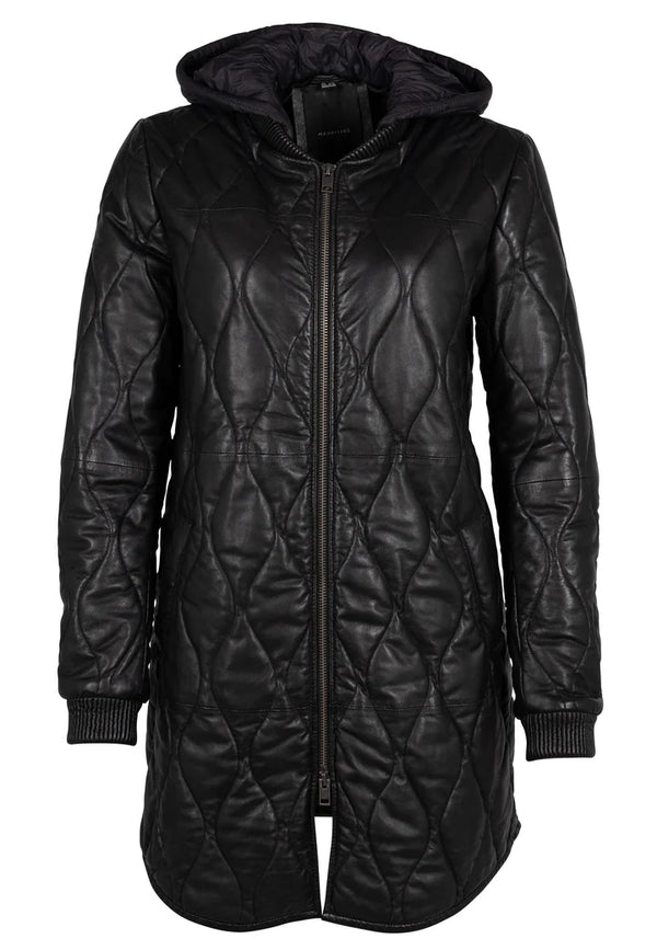 Arjeta Leather Jacket, Black