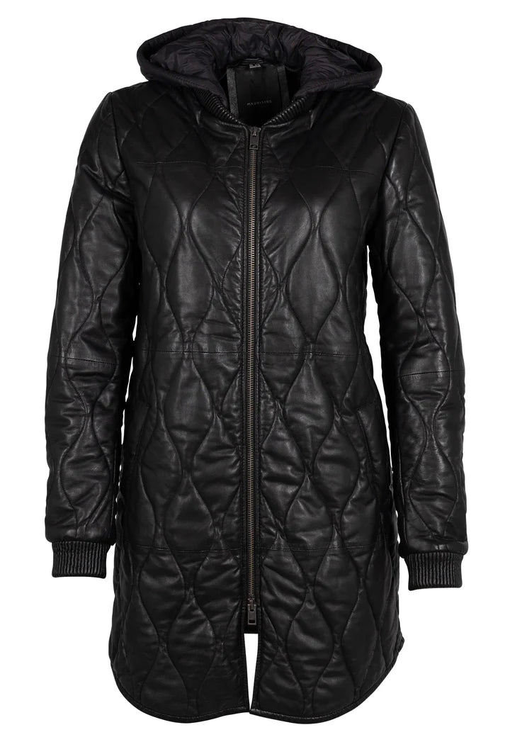 Arjeta Leather Jacket, Black
