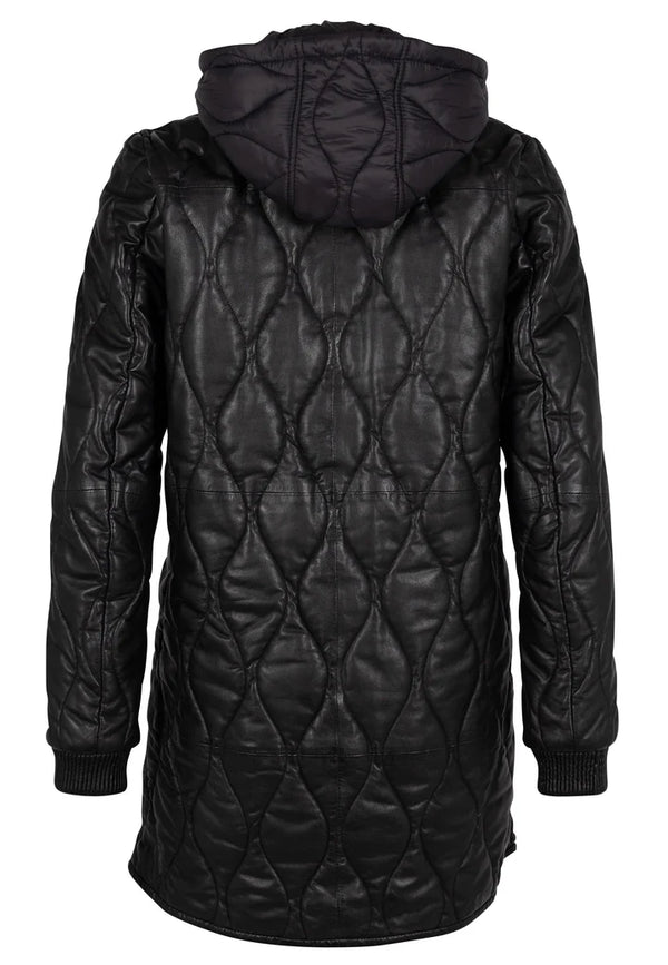 Arjeta Leather Jacket, Black