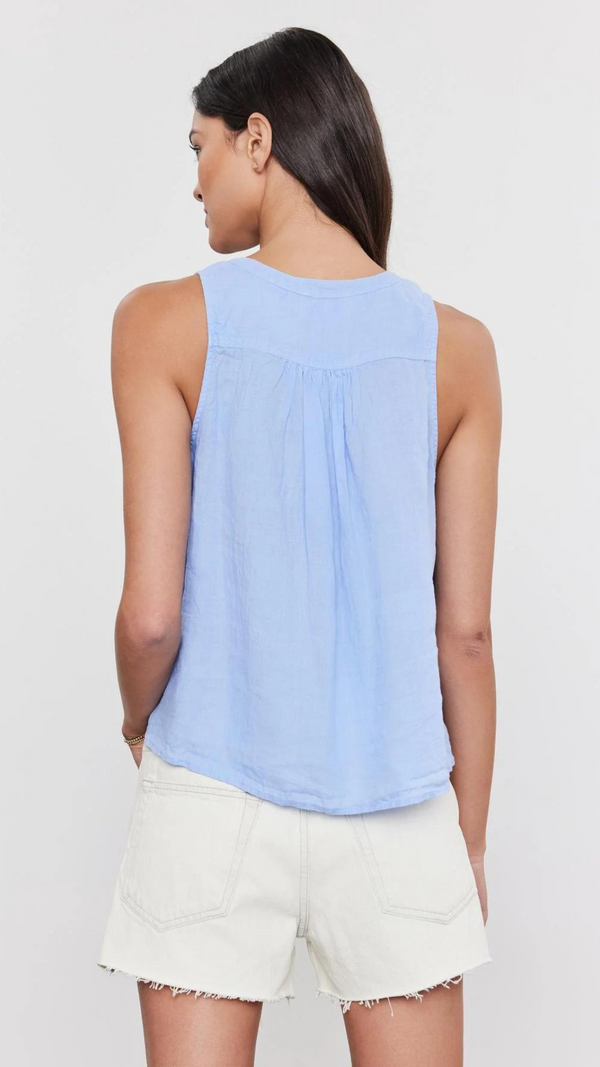 Tacy Linen Top - Chill
