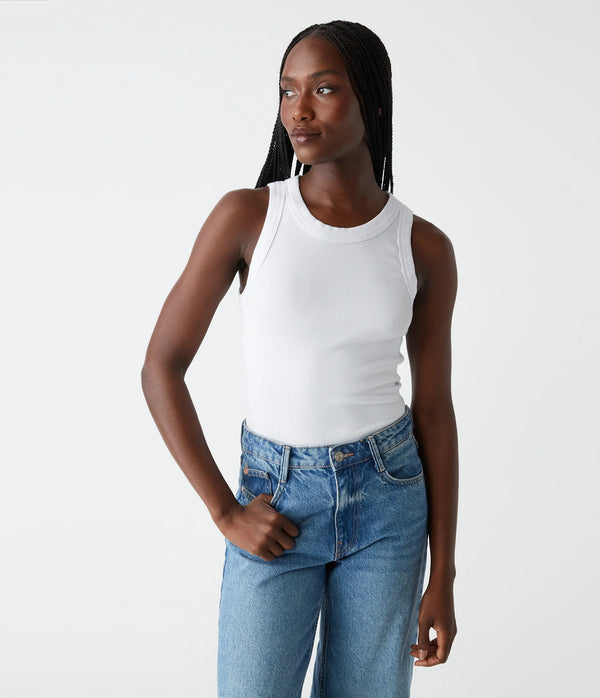 Gina Ribbed Crop Tank