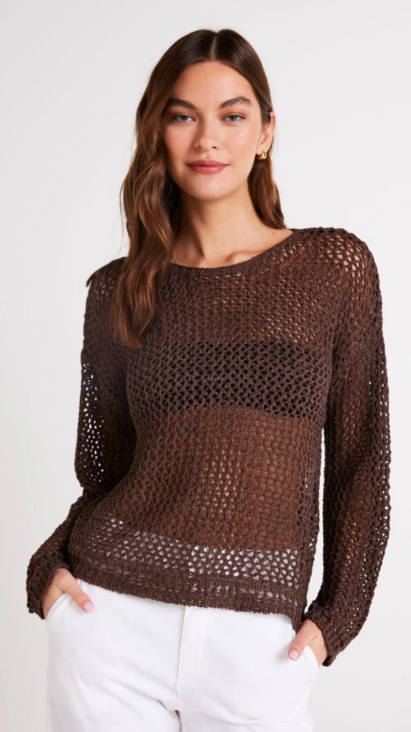 Relaxed Drop Shoulder Sweater - Cocoa Cabana