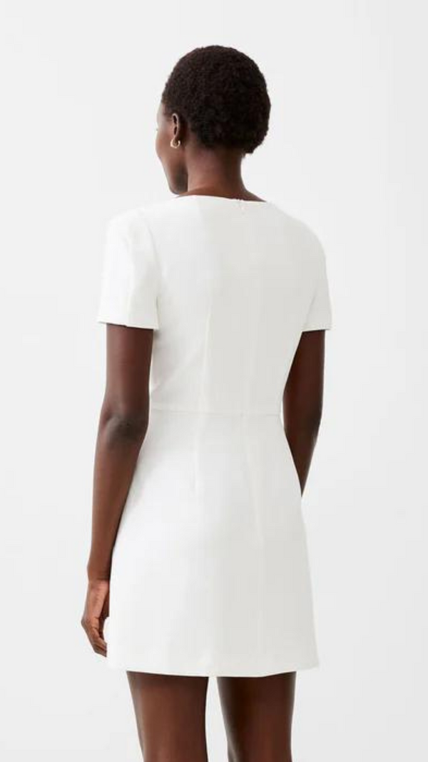 Whisper Square Neck Dress - Summer White