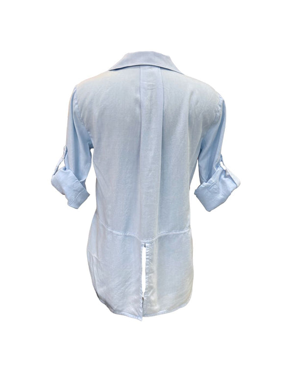 Split Back Button Down - Clearwater