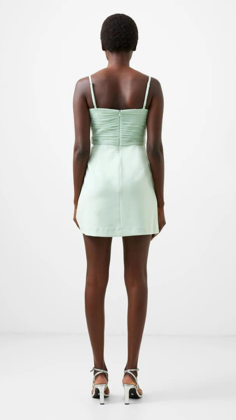 Whisper Strappy Tulle Dress - Subtle Green