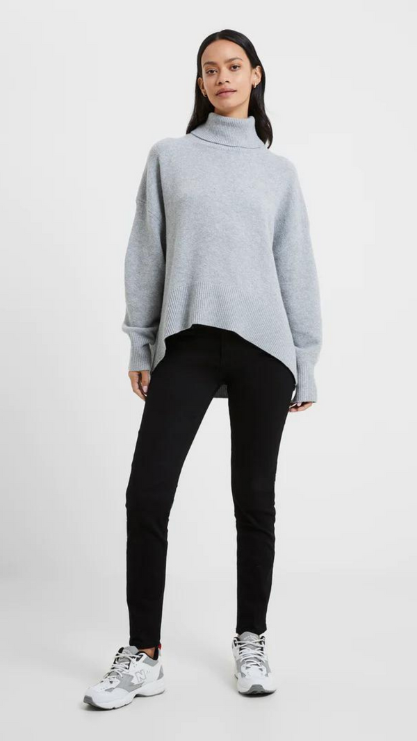 Vhari Turtleneck Sweater - Light Grey