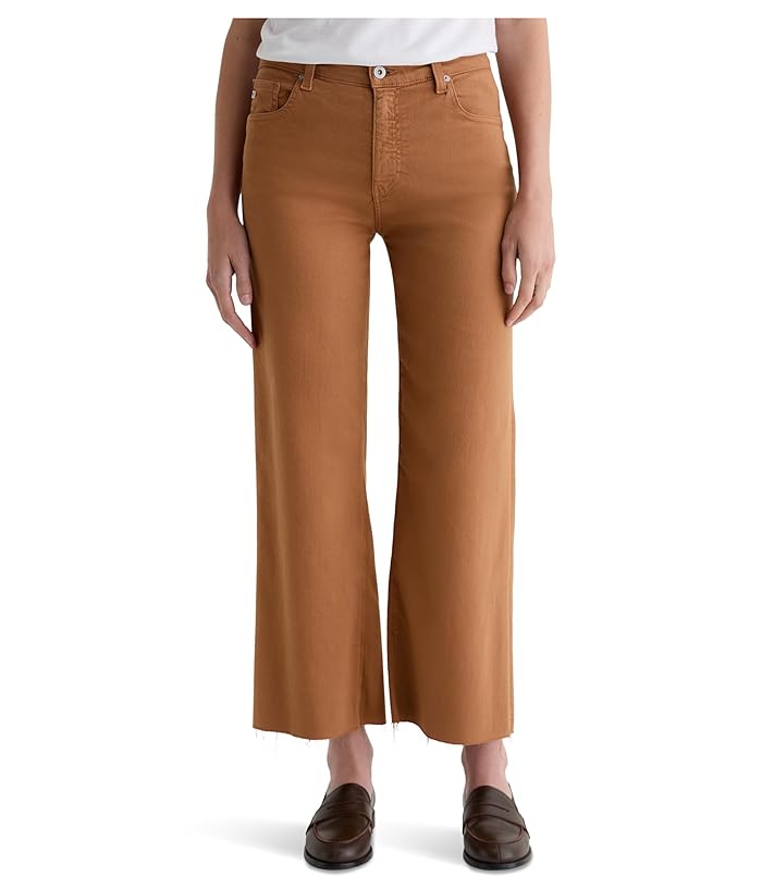 Saige Raw Hem Ankle Wide Leg Jeans