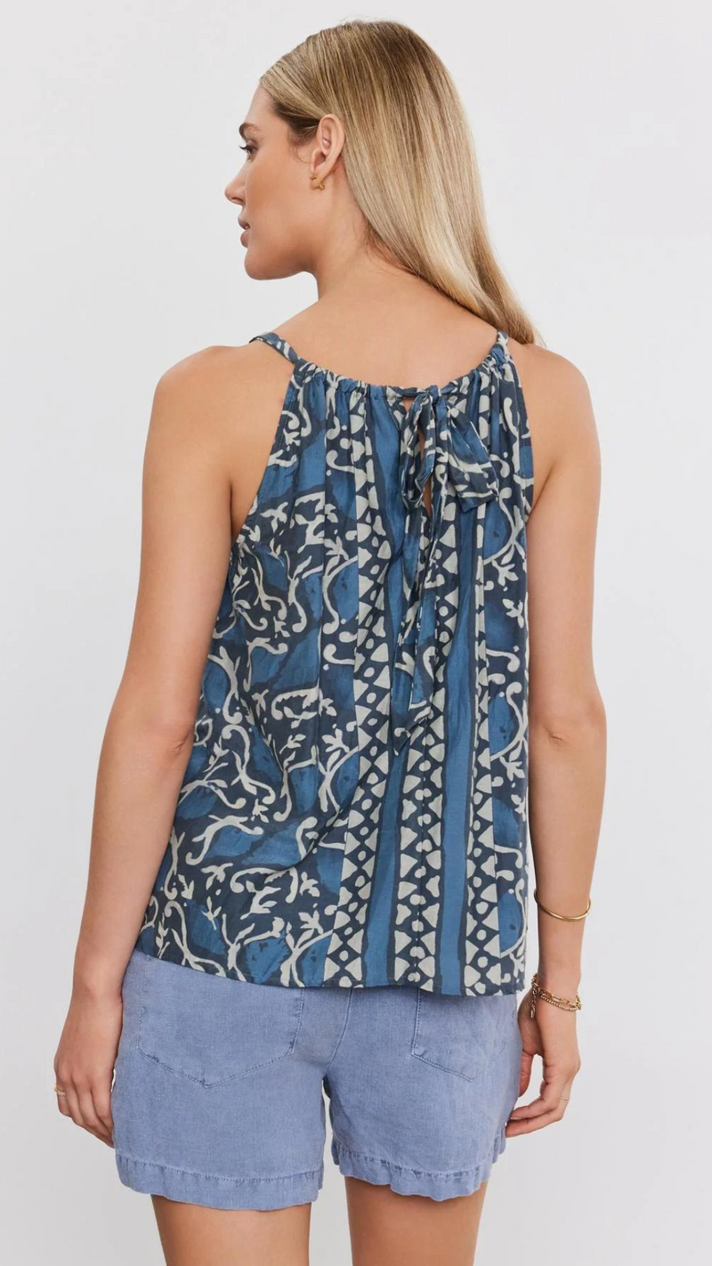 Rhea Tank - Blue Print