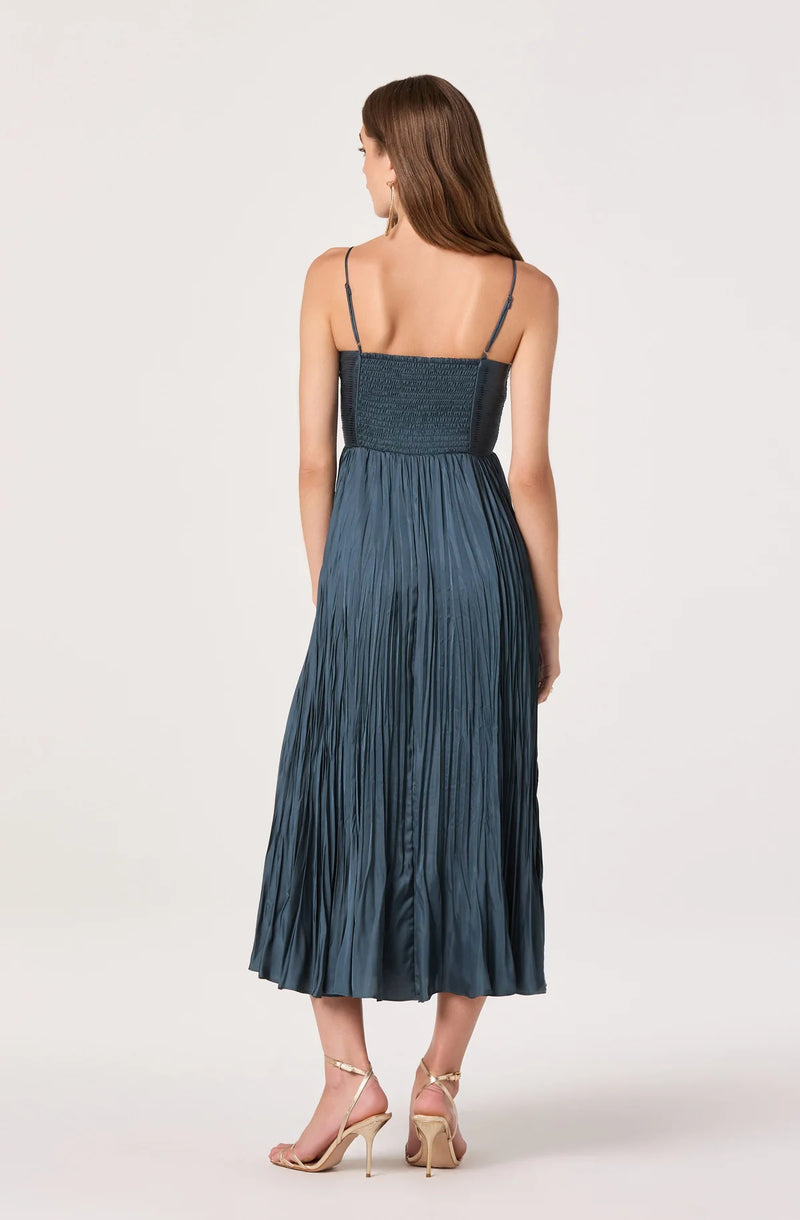 Maeve Pleated Mini Dress