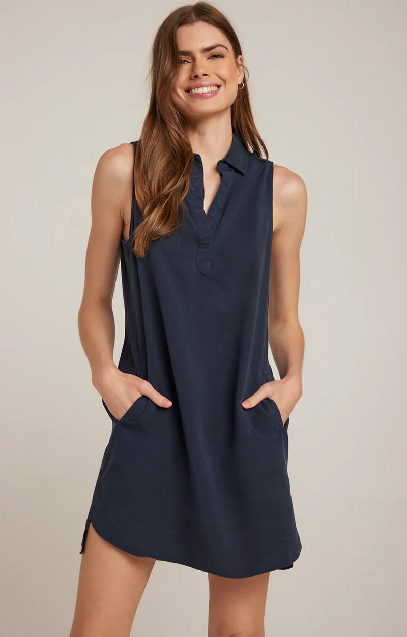 Sleeveless A-Line Dress - Endless Sea