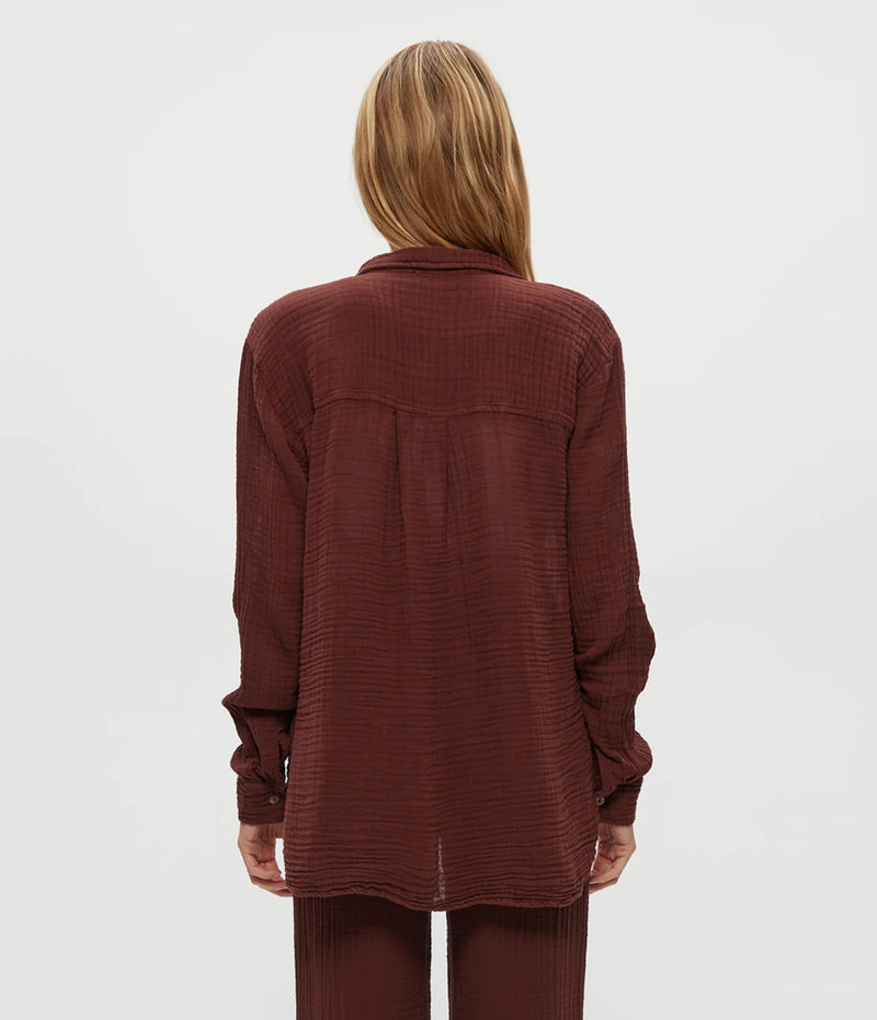 Leo Gauze Button Down Shirt