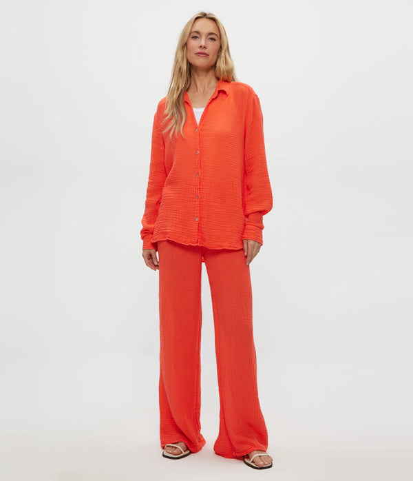 Leo Gauze Button Down Shirt