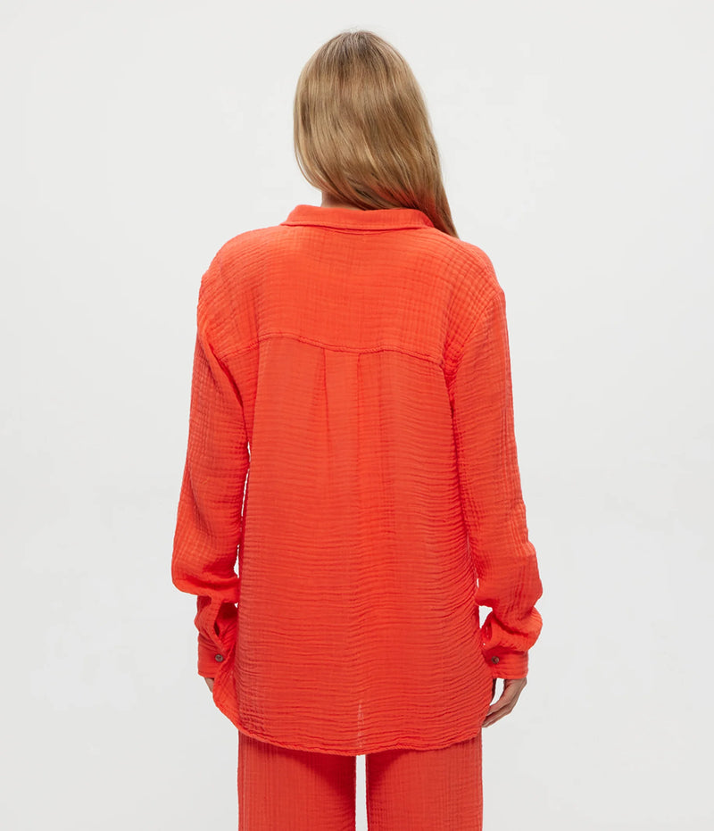 Leo Gauze Button Down Shirt
