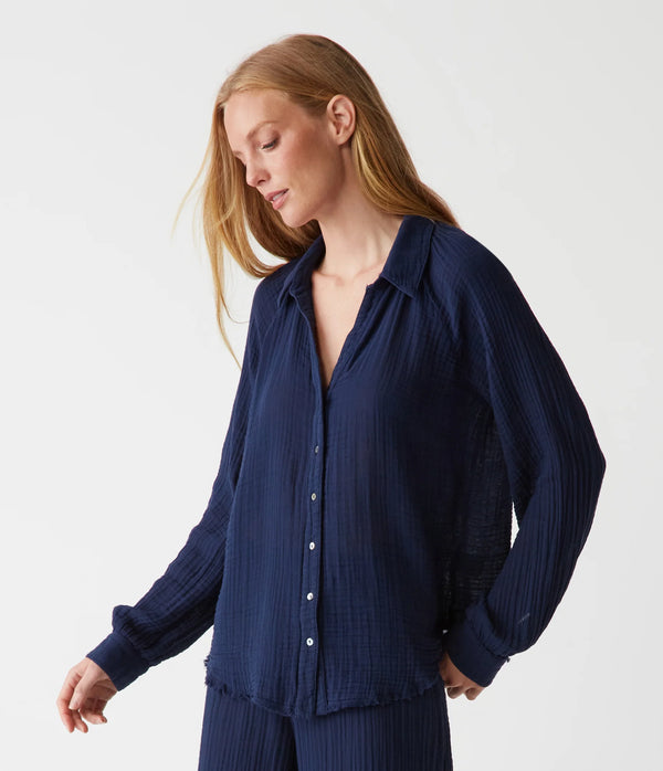 Toni Gauze Button Down Shirt
