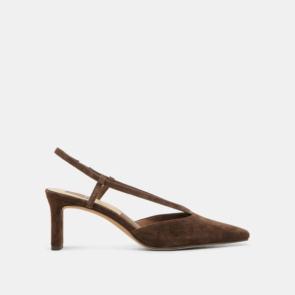 Ginay Heels Brown Suede