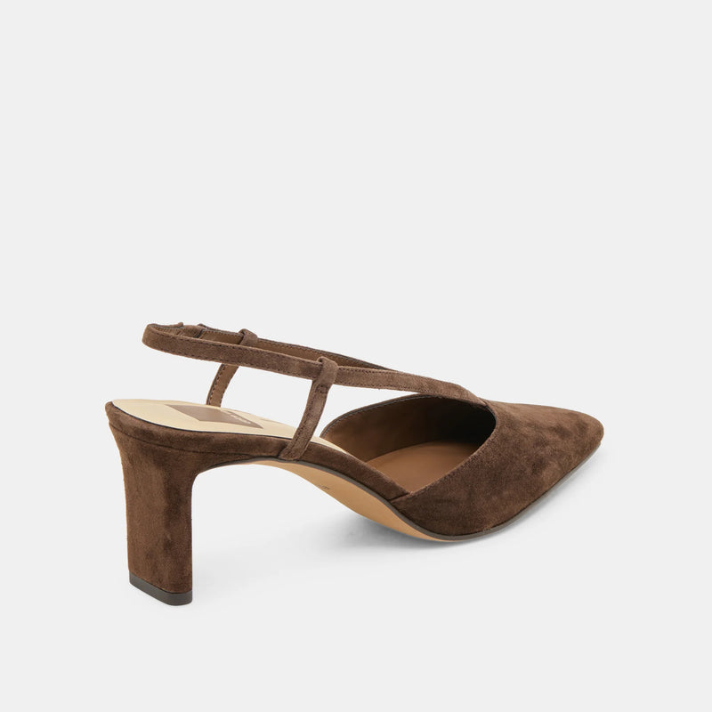 Ginay Heels Brown Suede