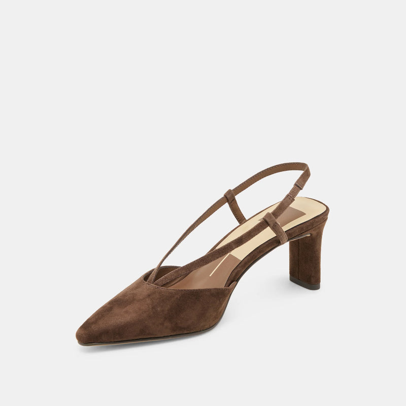 Ginay Heels Brown Suede