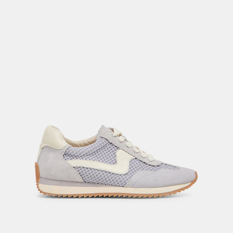 Dusty Blue Woven Mesh Sneakers