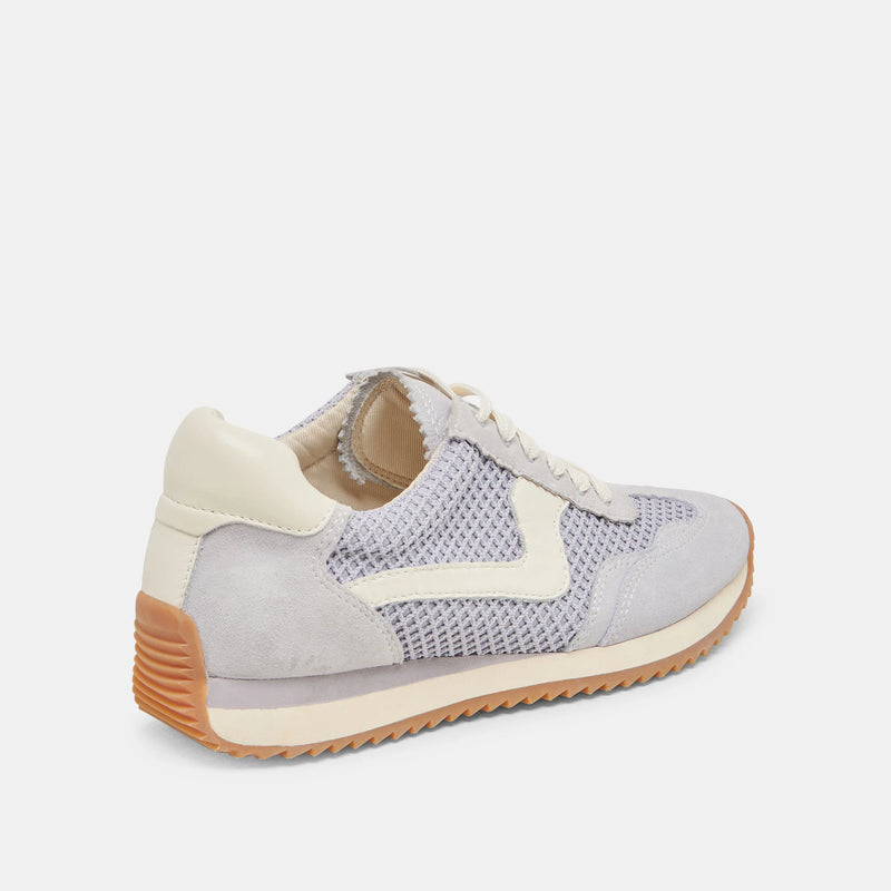 Dusty Blue Woven Mesh Sneakers
