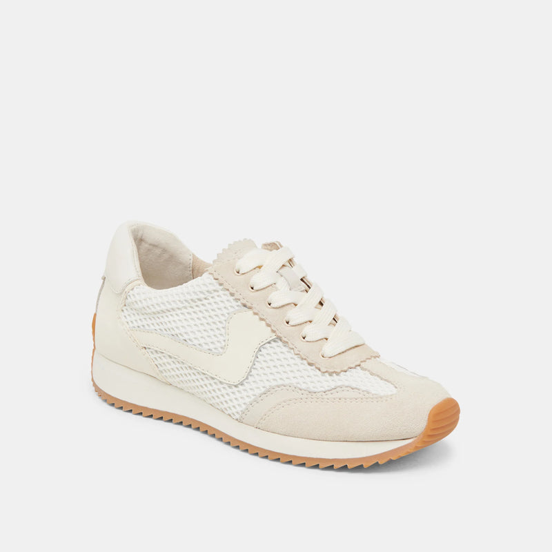 Woven Mesh Sneakers White