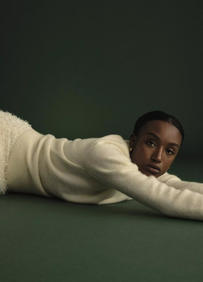 Plush Cashmere Crew Neck Sweater