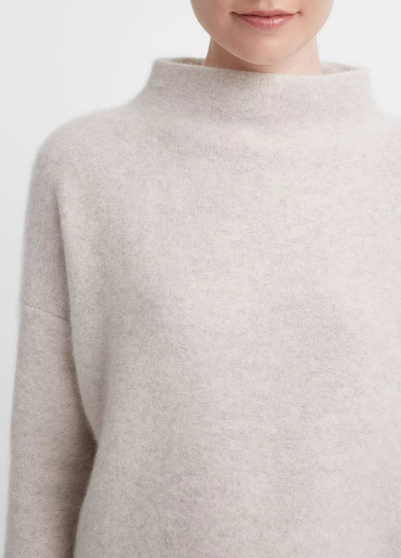 Cashmere Funnel Neck Sweater - Marble