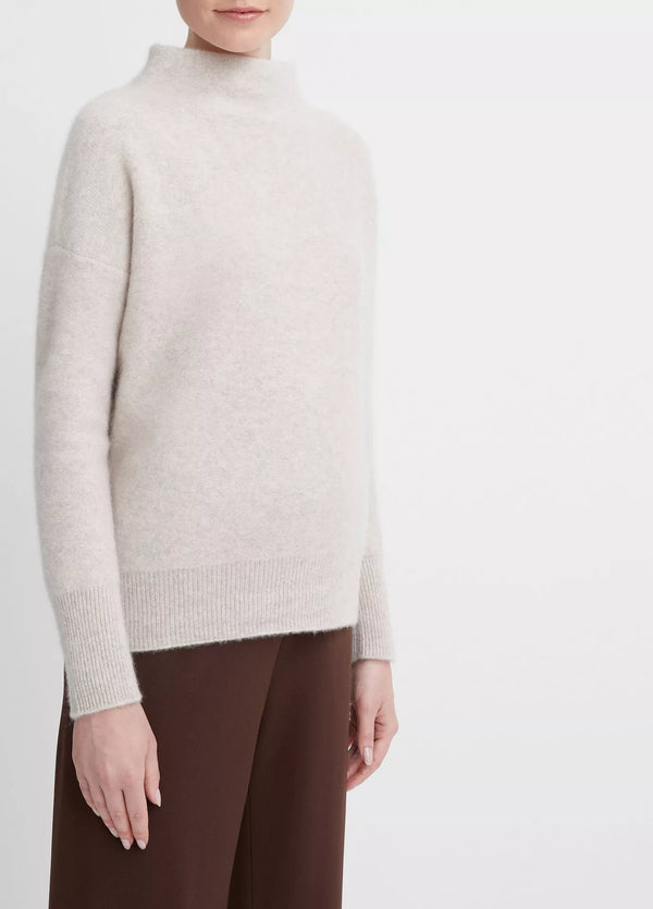 Cashmere Funnel Neck Sweater - Marble