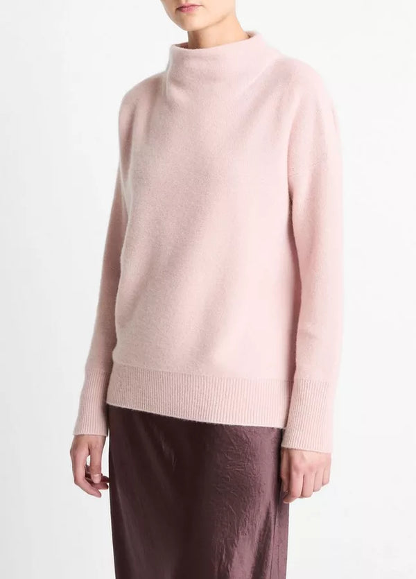 Plush Cashmere Funnel-Neck Sweater - Balleto