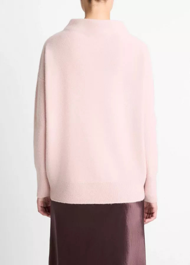 Plush Cashmere Funnel-Neck Sweater - Balleto