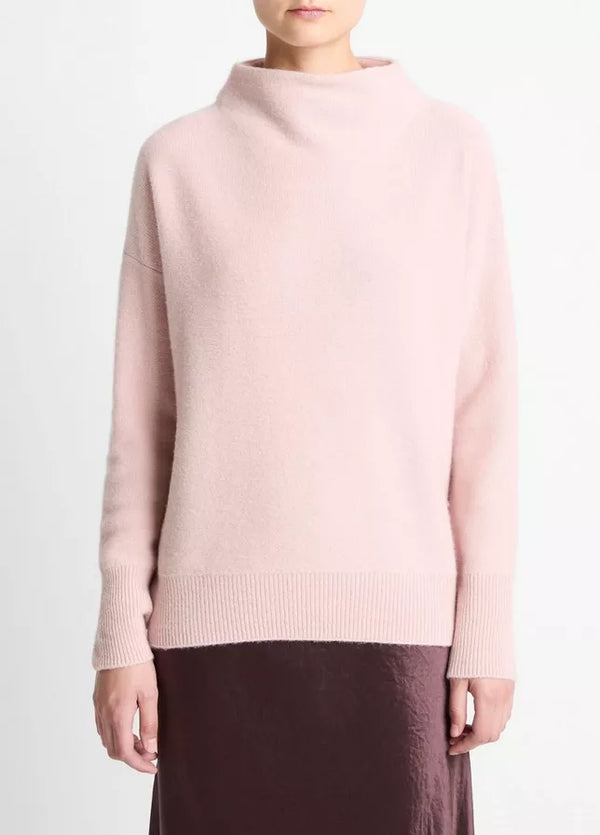 Plush Cashmere Funnel-Neck Sweater - Balleto