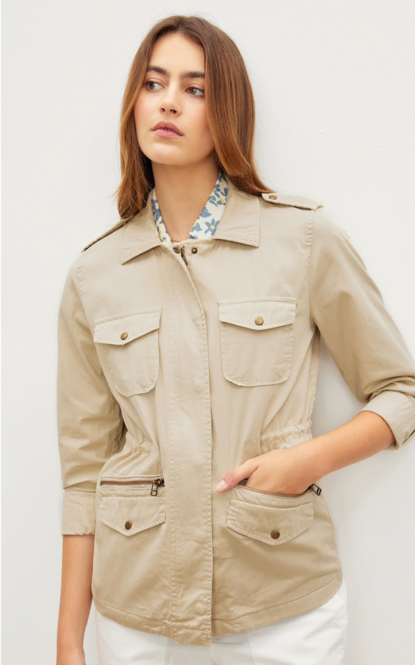 Ruby Light-Weight Army Jacket - Oatmeal