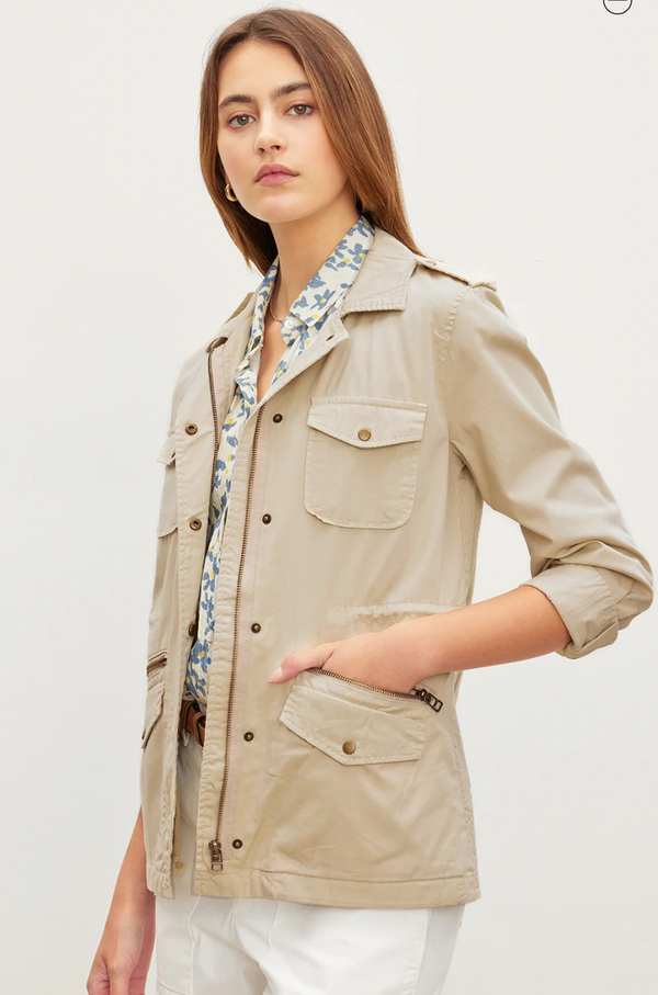 Ruby Light-Weight Army Jacket - Oatmeal