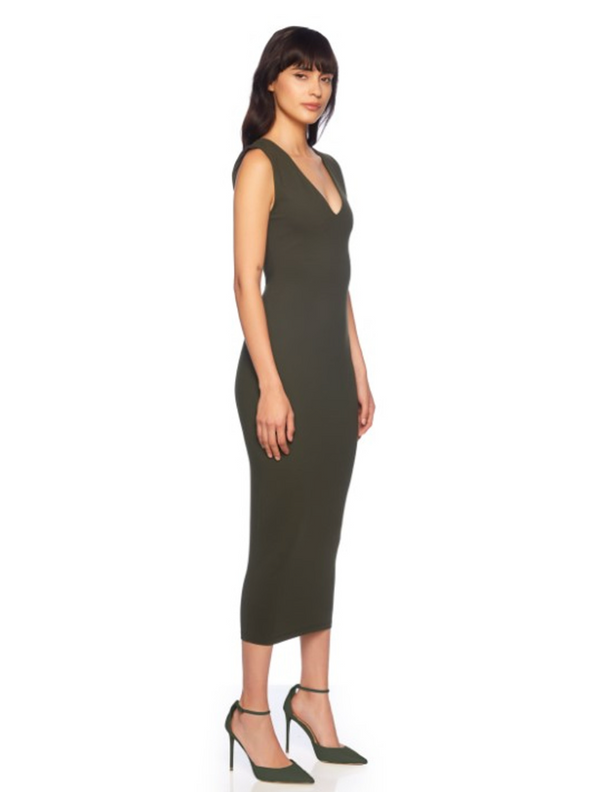 V Front Tank Dress, Hunter