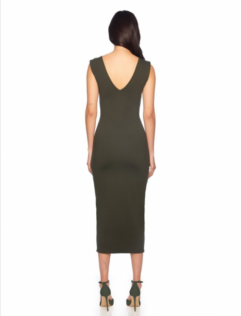 V Front Tank Dress, Hunter