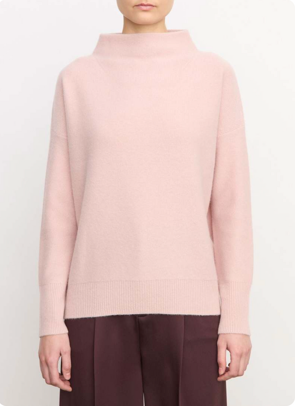 Plush Cashmere Funnel-Neck Sweater - Balleto