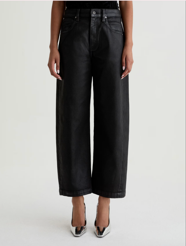 Hattie Crop - Leatherette Super Black