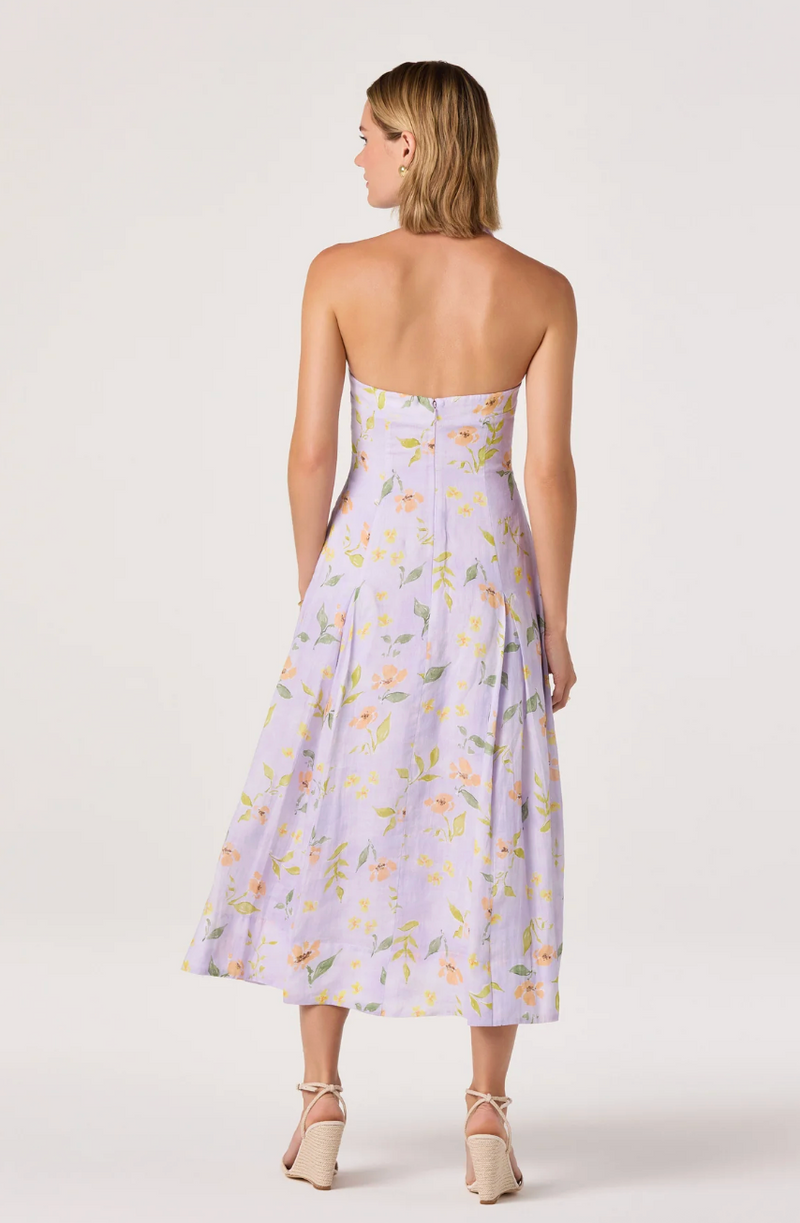 Jesenia Halter Floral Midi Dress Ecco Clothes Jesenia Halter Floral Midi Dress Ecco Clothes