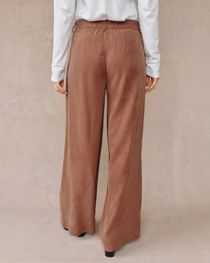 Double Pleated Wide Leg High Waist Pant