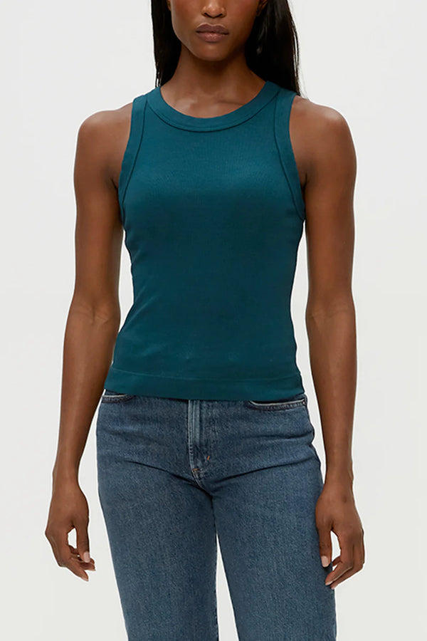 Gina Ribbed Crop Tank