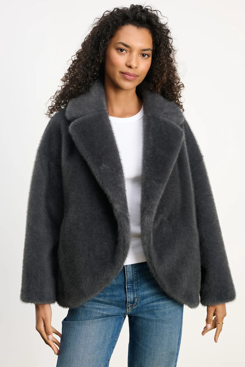 carolyn faux fur jacket