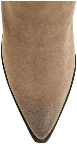 Stetson Boots-Taupe Suede