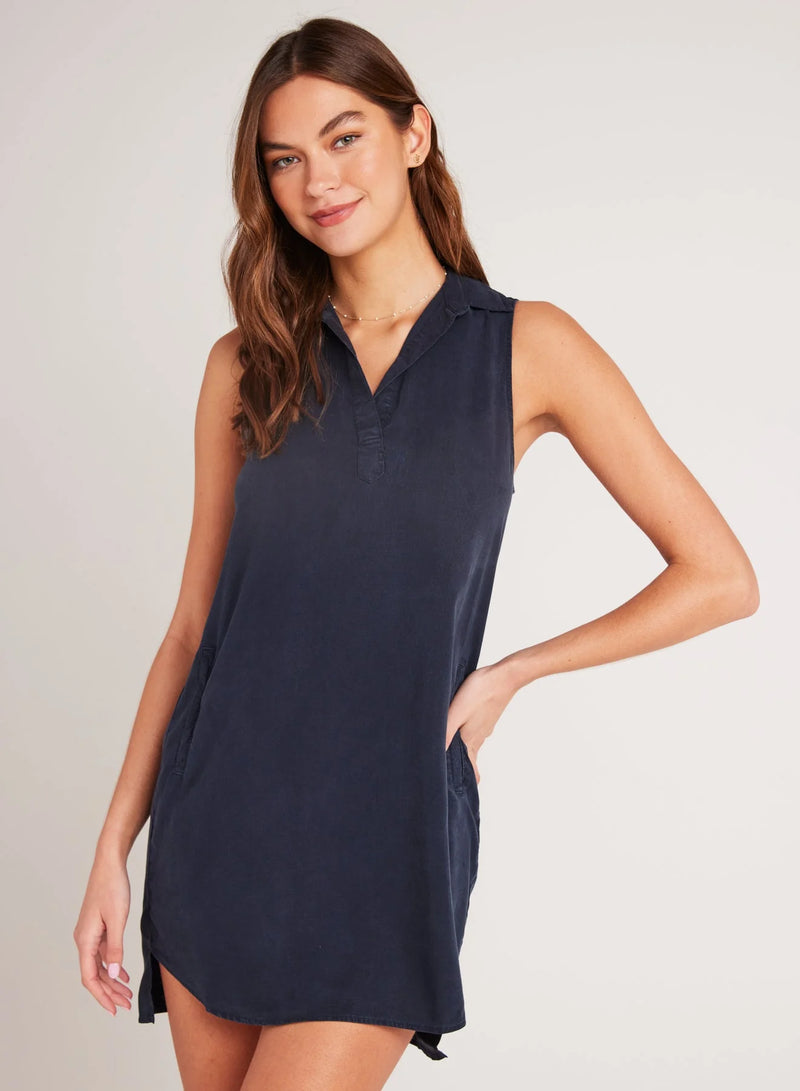 Sleeveless A-Line Dress - Endless Sea