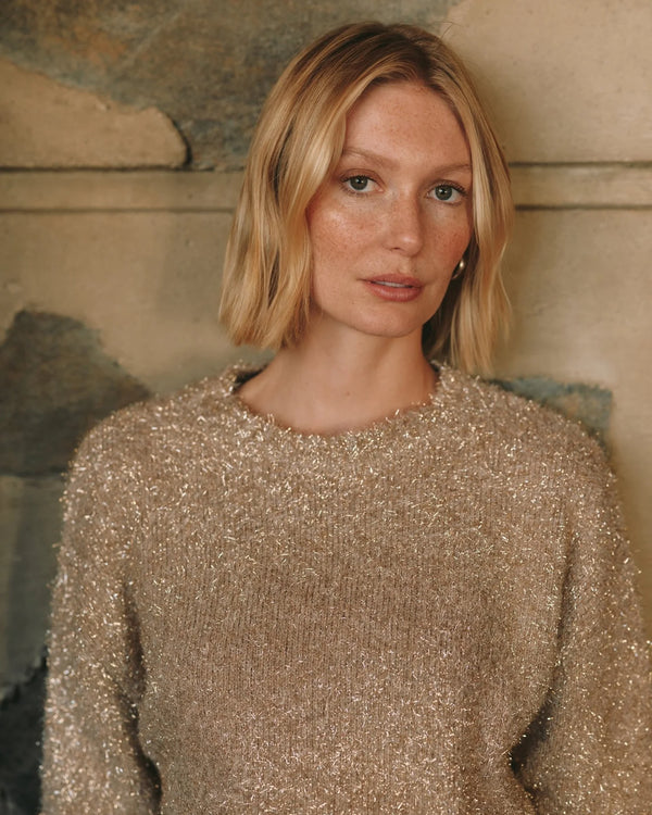 Slouchy Sweater - Gold Shimmer