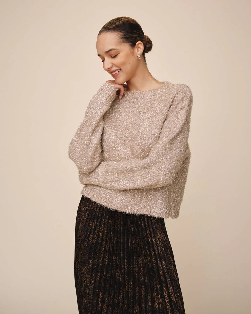 Slouchy Sweater - Gold Shimmer